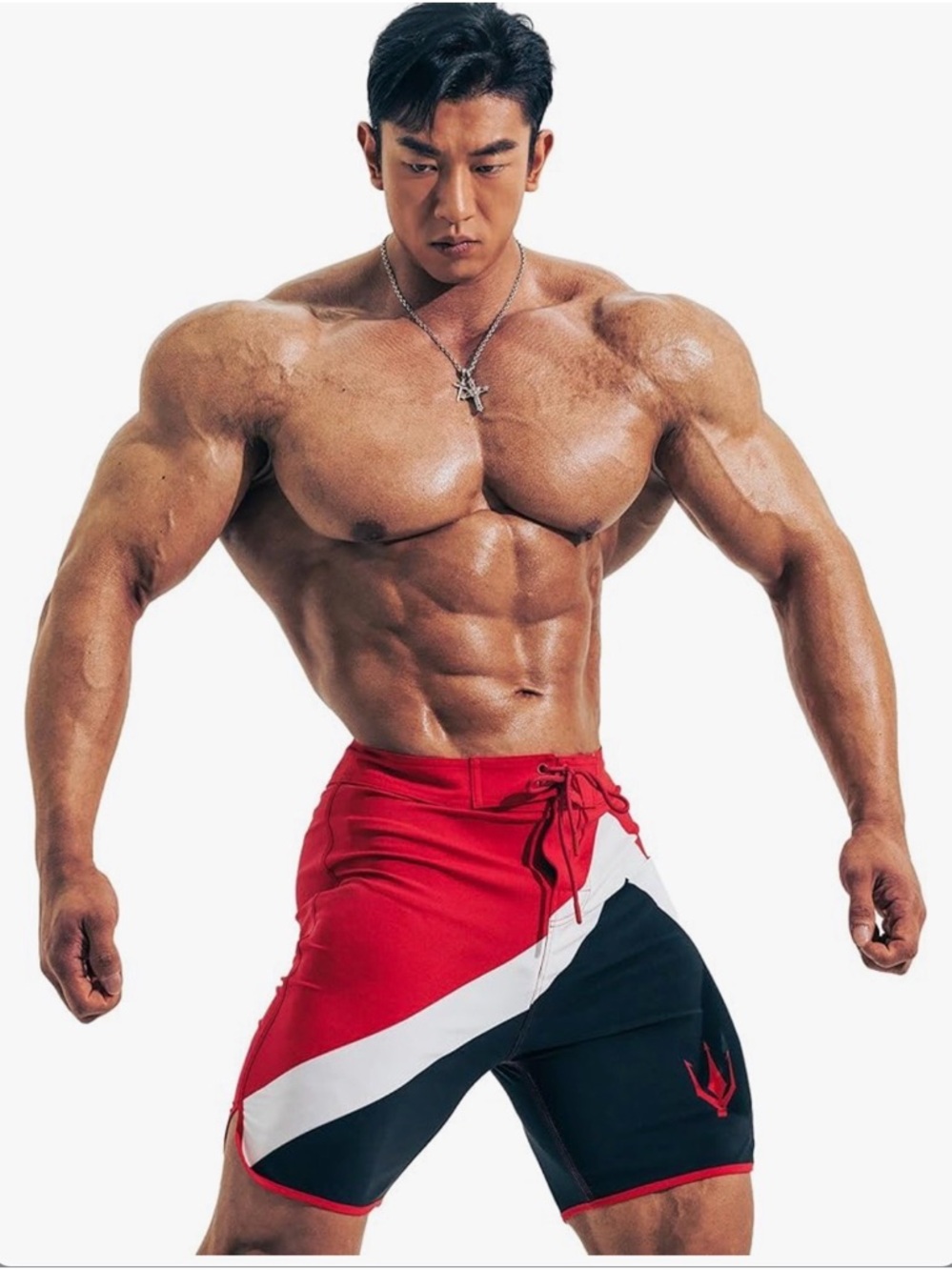 FIED IFBB 15inch Mensphysique Board-Shorts Posing Trunks Competition new 30